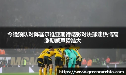 今晚狼队对阵塞尔维亚期待精彩对决球迷热情高涨助威声势浩大